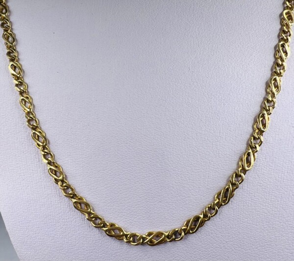 Second Hand 18ct Yellow Gold Fancy 20" Chain - Image 2