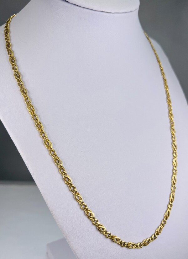 Second Hand 18ct Yellow Gold Fancy 20" Chain - Image 3