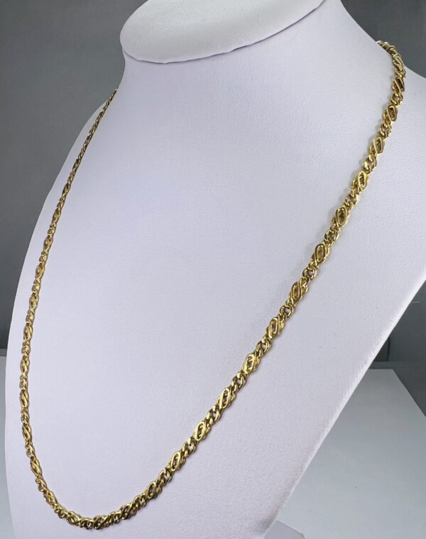 Second Hand 18ct Yellow Gold Fancy 20" Chain - Image 4