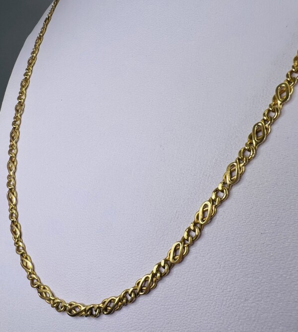 Second Hand 18ct Yellow Gold Fancy 20" Chain - Image 5