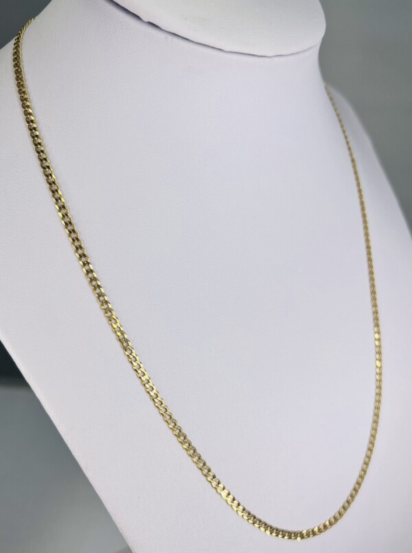 Second Hand 9ct Yellow Gold 18" Curb Chain - Image 3