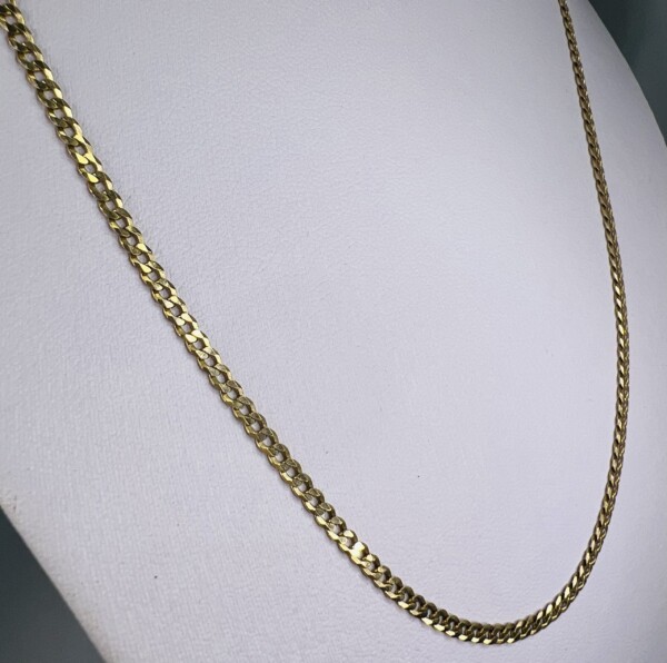 Second Hand 9ct Yellow Gold 18" Curb Chain - Image 4