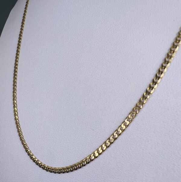 Second Hand 9ct Yellow Gold 18" Curb Chain - Image 5