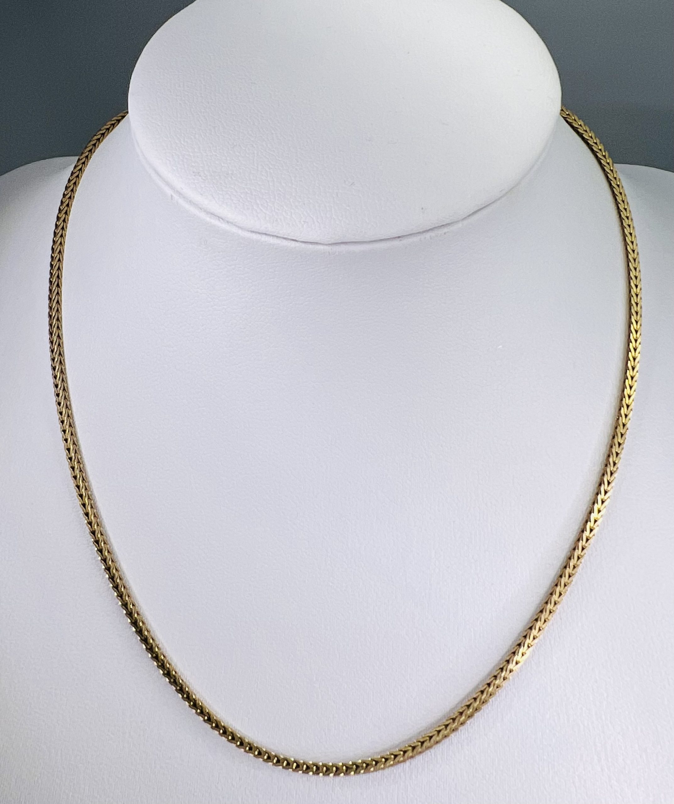 Second Hand 9ct Yellow Gold 15" Foxtail Chain Manor Jewellery