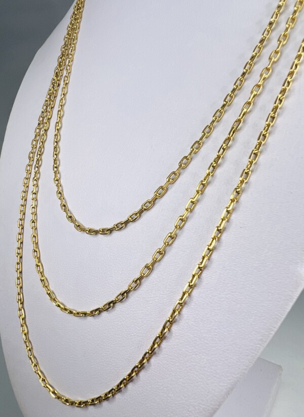 Second Hand 14ct Yellow Gold 50" Diamond Cut Belcher - Image 5