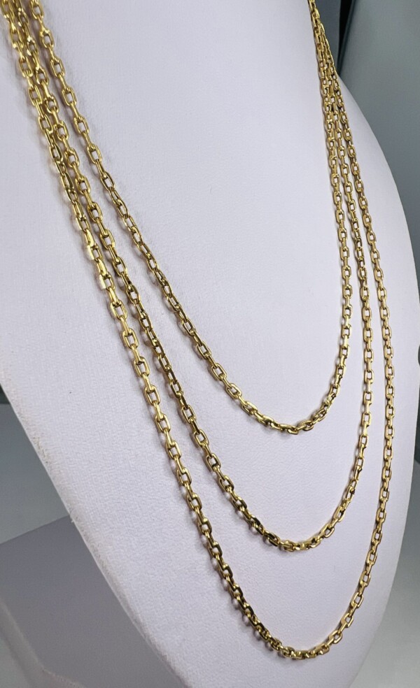 Second Hand 14ct Yellow Gold 50" Diamond Cut Belcher - Image 7