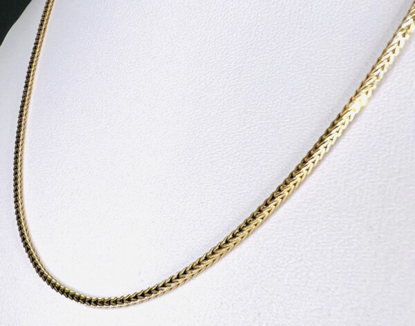 Second Hand  9ct Yellow Gold 16" Foxtail Chain - Image 4