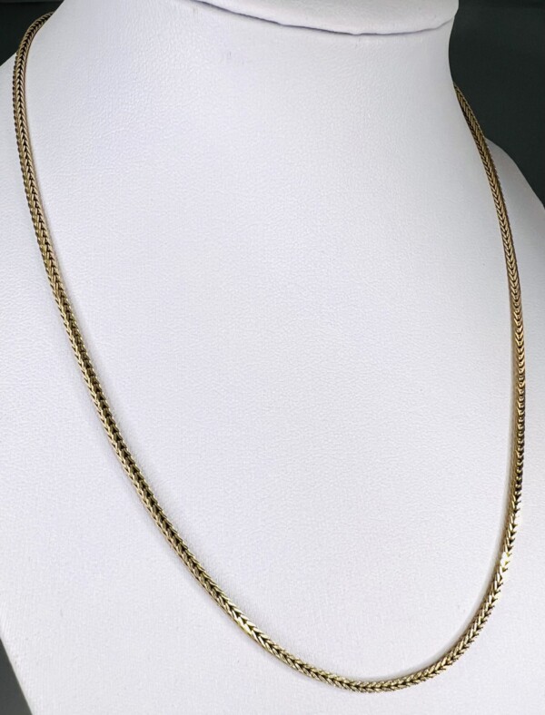 Second Hand  9ct Yellow Gold 16" Foxtail Chain - Image 5