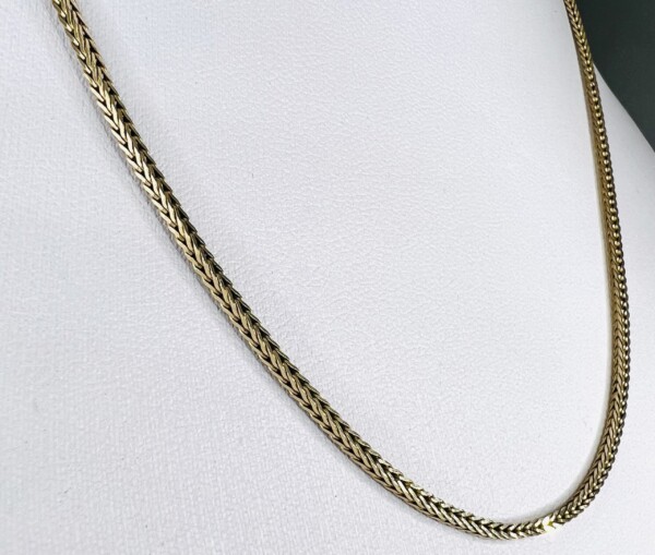 Second Hand  9ct Yellow Gold 16" Foxtail Chain - Image 6