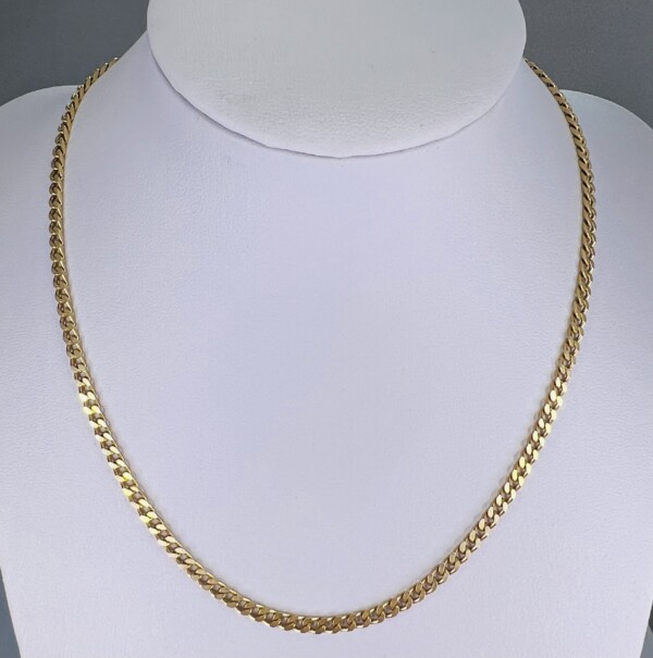 Second Hand 9ct Yellow Gold 16 Flat Edge Curb