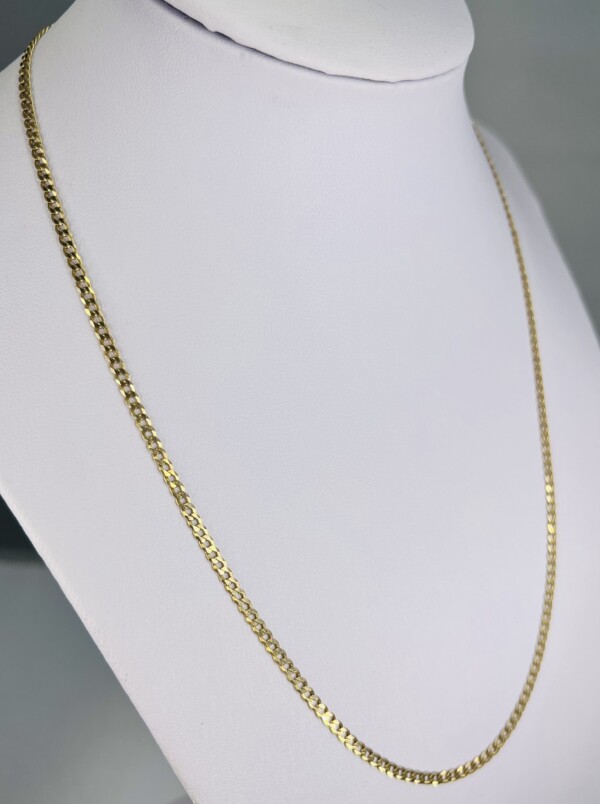 Second Hand 9ct Yellow Gold 18" Curb Chain - Image 3