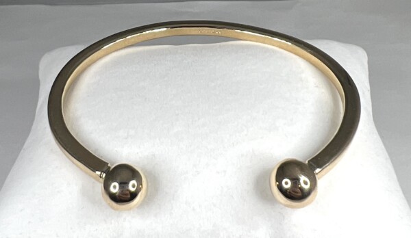 NEW 9ct Yellow Gold Solid Torque Bangle