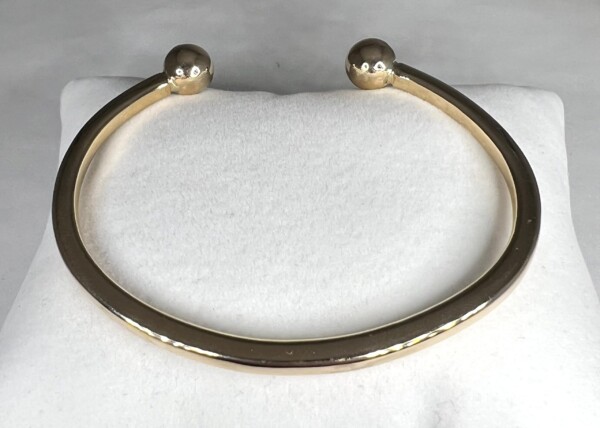 NEW 9ct Yellow Gold Solid Torque Bangle - Image 6