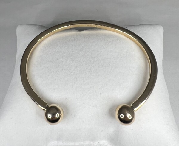 NEW 9ct Yellow Gold Solid Torque Bangle 34.8g - Image 9