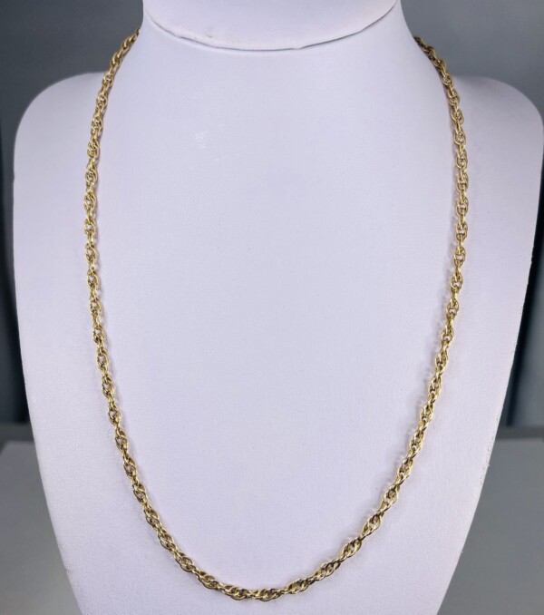Second Hand 9ct Yellow Gold 19″ Prince Of Wales Chain