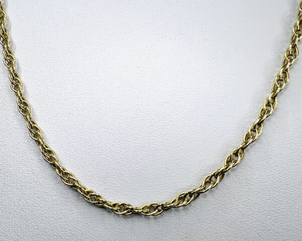Second Hand 9ct Yellow Gold 19″ Prince Of Wales Chain - Image 4
