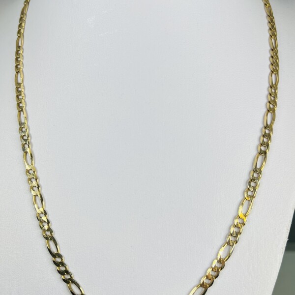 Second Hand 9ct Yellow Gold Figaro 19 Chain