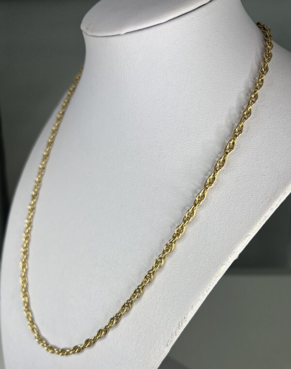 Second Hand 9ct Yellow Gold Prince Of Wales 19" Chain - Image 3