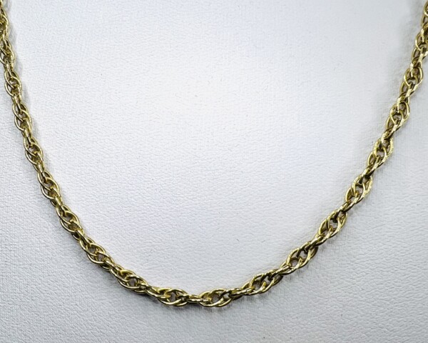 Second Hand 9ct Yellow Gold Prince Of Wales 19" Chain - Image 4