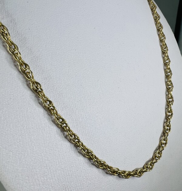 Second Hand 9ct Yellow Gold Prince Of Wales 19" Chain - Image 5