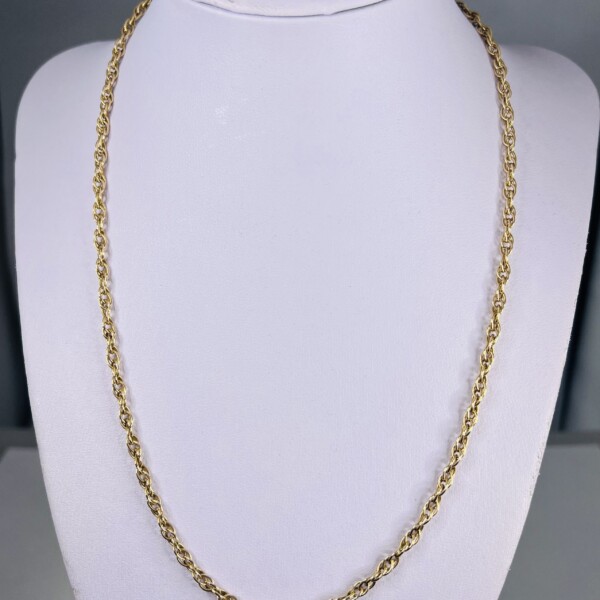 Second Hand 9ct Yellow Gold Prince Of Wales 19 Chain