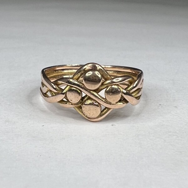 Second Hand 9ct Rose Gold Puzzle Ring