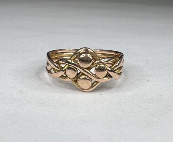 Second Hand 9ct Rose Gold Puzzle Ring