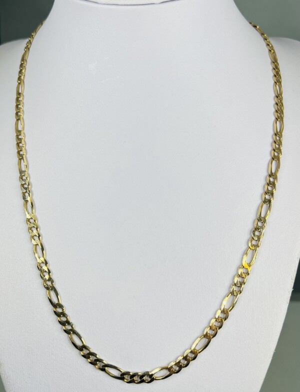 Second Hand 9ct Yellow Gold Figaro 19" Chain