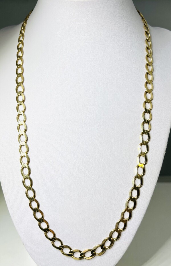 Second Hand 9ct Yellow Gold 21" Open Curb Chain