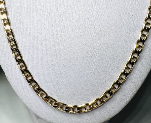 Second Hand 9ct Yellow Gold 22" Anchor Chain - Image 2