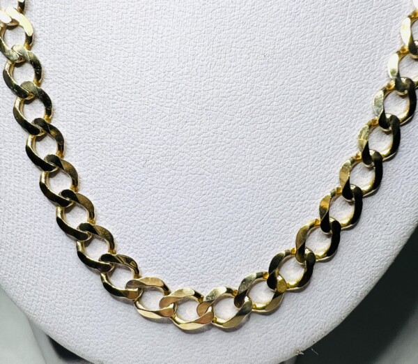 Second Hand 9ct Yellow Gold 24" Curb Chain - Image 2