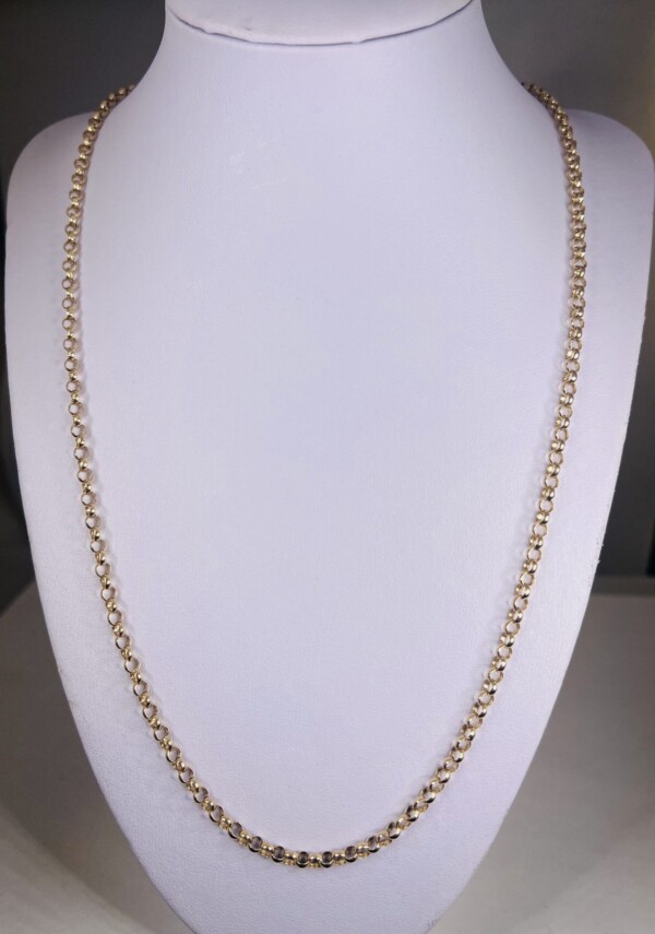 Second Hand 9ct Yellow Gold 24" Round Belcher Chain