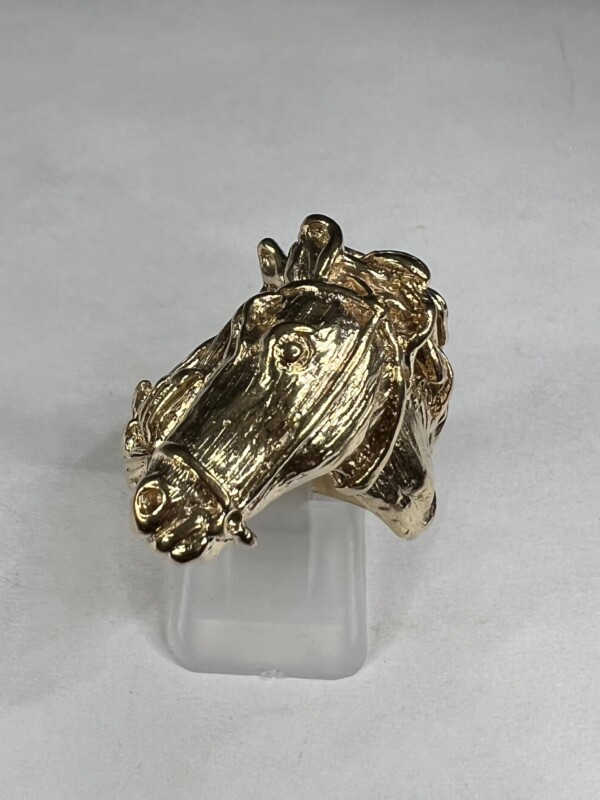 Second Hand 9ct Yellow Gold Horse Head Ring