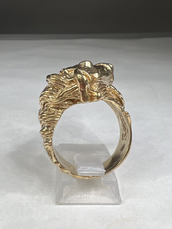Second Hand 9ct Yellow Gold Horse Head Ring - Image 5