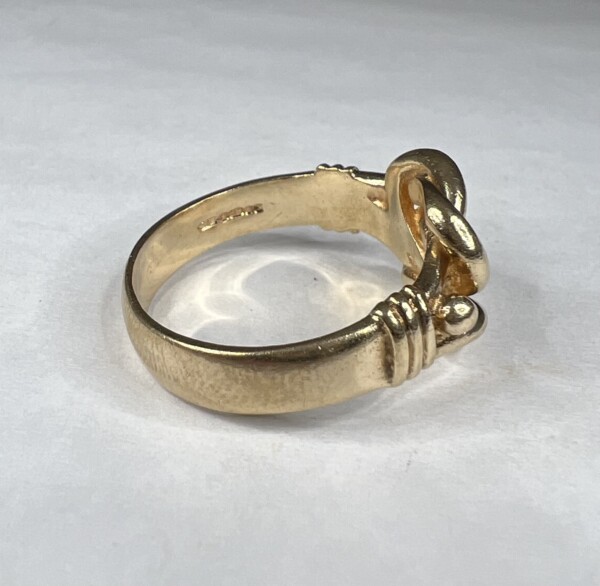 Second Hand 9ct Yellow Gold Knot Ring - Image 3