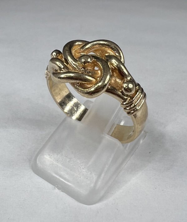 Second Hand 9ct Yellow Gold Knot Ring - Image 6