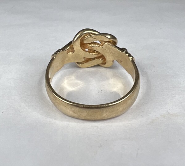 Second Hand 9ct Yellow Gold Knot Ring - Image 11