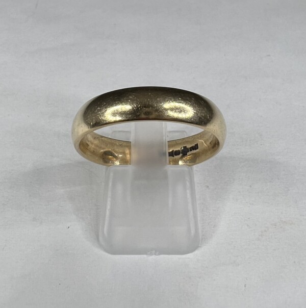 Second Hand 9ct Yellow Gold 5mm Court Wedding Ring - Image 3